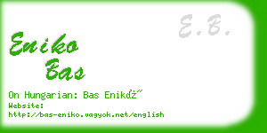 eniko bas business card